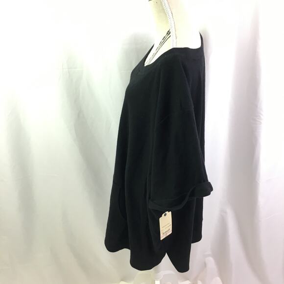 St John's Bay Active Short Sleeve Sweater Black 3X - Picture 10 of 16